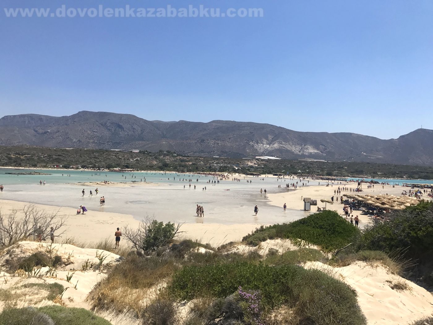 Kréta, pláž Elafonisi